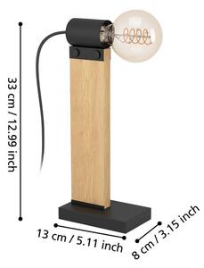EGLO Bailrigg lampada da tavolo di legno