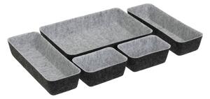 Set di organizer per cassetti in tessuto 5 pz – Casa Selección