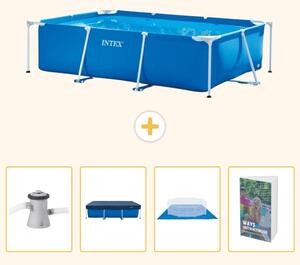 Piscina fuori terra rettangolare - 260x160x65 cm - 5 pezzi - Modello SCB117