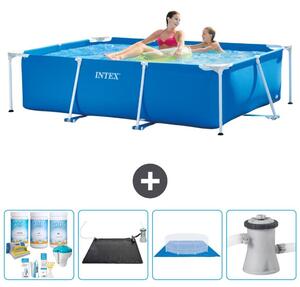 Piscina fuori terra rettangolare - 220x150x60 cm - composta da 5 elementi - modello S20816