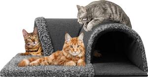 Tunnel per gatti Casa per gatti Capanna per gatti Letto per gatti Accogliente luogo di riposo per gatti Tappeto Capanna per cani Grotta Cuccia per cani Grotta per cani, nera