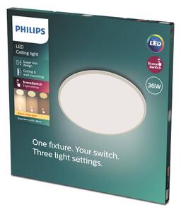 Philips Superslim LED IP44 4.000K Ø 24,5cm bianco