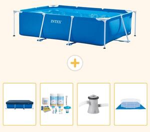 Piscina fuori terra rettangolare - 260x160x65 cm - 5 pezzi - Modello SCB1