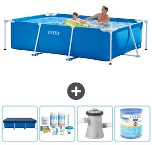 Piscina fuori terra rettangolare - 260x160x65 cm - 5 pezzi - Modello S30067