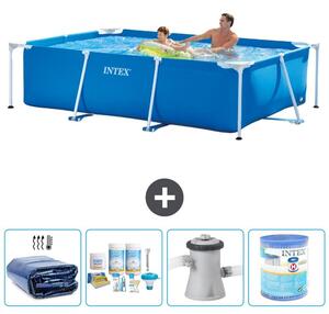 Piscina fuori terra rettangolare - 260x160x65 cm - 5 pezzi - Modello S30068