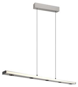 Lampada a sospensione a LED, nichel opaco, alto e basso, H 200 cm