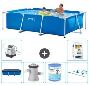 Piscina fuori terra rettangolare - 260x160x65 cm - 7 pezzi - Modello S30092