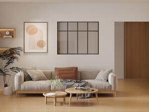 Vetrata stile atelier in alluminio verniciato a polvere - L120 x H105 (L x H) - MAVORA