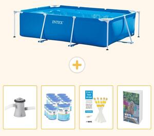 Piscina fuori terra rettangolare - 260x160x65 cm - 5 pezzi - Modello SCB123