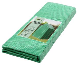 Outsunny Copertura PE per Serra da Giardino con Porta a Cerniera e Finestre, 140x143x190cm, Verde|Aosom
