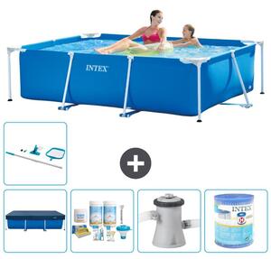 Piscina fuori terra rettangolare - 220x150x60 cm - 6 pezzi - Modello S40007