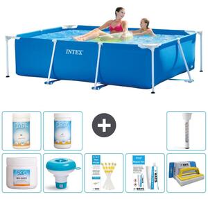 Piscina fuori terra rettangolare - 220x150x60 cm - 9 pezzi - Modello S43207