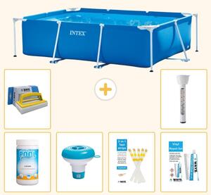 Piscina fuori terra rettangolare - 220x150x60 cm - 7 pezzi - Modello S21247