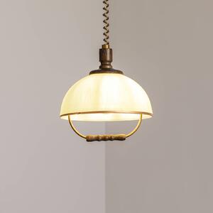 Lampada a sospensione in vetro Ilsa Lamkur, dimmerabile, Ottone / Oro, Cucina, Vetro, Campagna / Rustiche, Lampada a sospensione