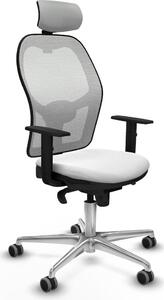Sedia da ufficio con poggiatesta Piqueras y Crespo 1D086G2 Bianco