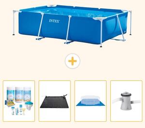 Piscina fuori terra rettangolare - 260x160x65 cm - composta da 5 elementi - modello S20826