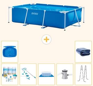 Piscina fuori terra rettangolare - 260x160x65 cm - 8 pezzi - Modello S20040