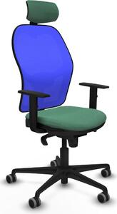 Sedia da ufficio con poggiatesta Piqueras y Crespo 1D036G2 Verde smeraldo