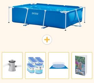Piscina fuori terra rettangolare - 260x160x65 cm - 5 pezzi - Modello SCB119