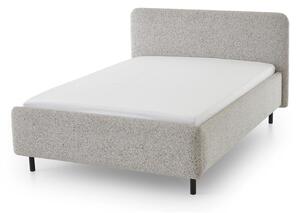 Letto matrimoniale imbottito beige con contenitore con rete inclusa 140x200 cm Primo – Meise Möbel
