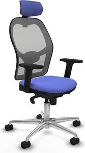 Sedia da ufficio con poggiatesta Piqueras y Crespo 2D086N2 Azzurro