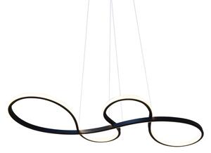 Lampadario LED a sospensione con filo SALSA LED/38W/230V 4000K nero