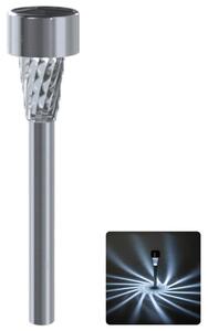 Aigostar - Lampada solare a LED 2 V, IP44, 40 mAh, cromo opaco
