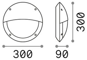 Ideal Lux - Lampada da lavoro 1xE27/23W/230V IP66 nero