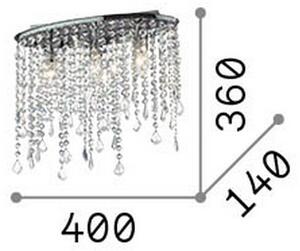 Ideal Lux - Plafoniera in cristallo RAIN 3xE14/40W/230V cromo lucido