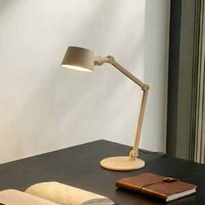 Lampada da scrivania Silka Lucande, Crema / Ambra, Soggiorno / Sala da pranzo, Metallo, Moderno, Lampada da tavolo
