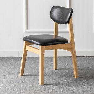 Sedia da ufficio confortevole con gambe in legno