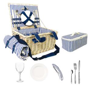 Cesto da picnic in vimini per 4 persone