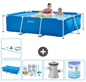 Piscina fuori terra rettangolare - 220x150x60 cm - 6 pezzi - Modello S40009