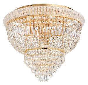 Ideal Lux - Plafoniera di cristallo DUBAI 6xE14/28W/230V diametro 52 cm oro