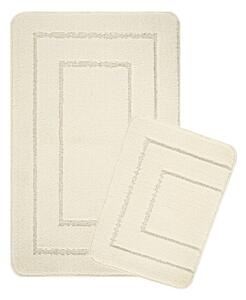Set di tappetini per il bagno color crema 2 pz 50x80 cm Cerceve – Foutastic