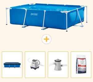 Piscina fuori terra rettangolare - 220x150x60 cm - 5 pezzi - Modello SCB53