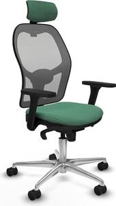 Sedia da ufficio con poggiatesta Piqueras y Crespo 3D086N2 Verde smeraldo