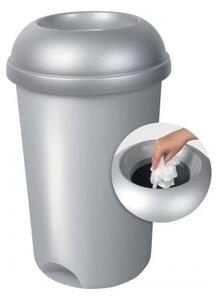 Cestino per la spazzatura in plastica grigio per raccolta differenziata 50 l – Addis