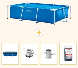 Piscina fuori terra rettangolare - 260x160x65 cm - 5 pezzi - Modello SCB53