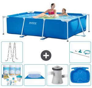 Piscina fuori terra rettangolare - 220x150x60 cm - 7 pezzi - Modello S20821