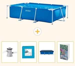 Piscina fuori terra rettangolare - 260x160x65 cm - 5 pezzi - Modello SCB124