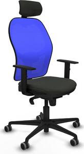 Sedia da ufficio con poggiatesta Piqueras y Crespo 1D036G2 Nero