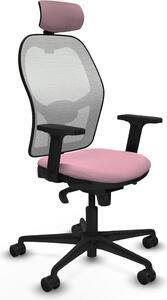 Sedia da ufficio con poggiatesta Piqueras y Crespo 2D036N2 Rosa