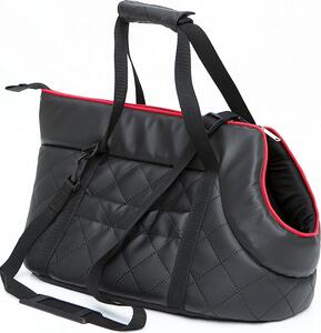 Borsa da trasporto per cani -20x42x22 cm- morbida imbottita, lavabile, con maniglia di trasporto