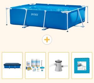 Piscina fuori terra rettangolare - 220x150x60 cm - 5 pezzi - Modello SCB2