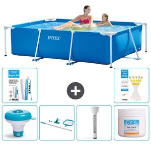 Piscina fuori terra rettangolare - 220x150x60 cm - 7 pezzi - Modello S22342