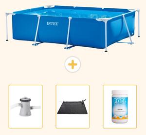 Piscina fuori terra rettangolare - 220x150x60 cm - 4 pezzi - Modello SCB80