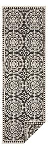 Tappeto da esterno nero e crema , 80 x 250 cm Jardin - NORTHRUGS