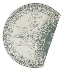 Tappeto da esterno verde e crema , ø 140 cm Borbon - NORTHRUGS
