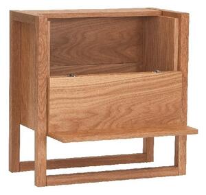 Mobile da vino in legno di quercia in colore naturale 59x60 cm NewEst - Woodman